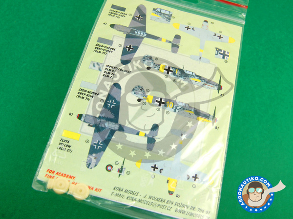 Image 3: Messerschmitt Bf 109 G-2/4 |  en escala 1/72 fabricado por Kora Models (ref. KORA-Dec72103)