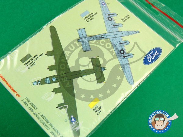 Image 3: Consolidated B-24 Liberator H |  in 1/72 scale manufactured by Kora Models (ref. KORA-Dec72104)