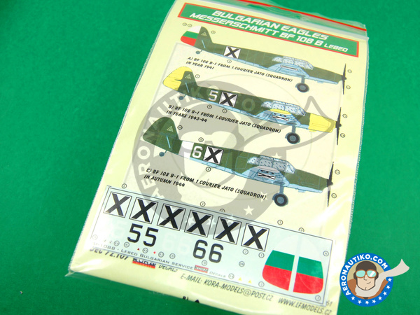 Image 1: Messerschmitt Bf 108 Taifun B |  in 1/72 scale manufactured by Kora Models (ref. KORA-Dec72107)