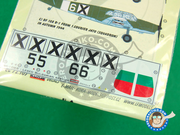 Image 2: Messerschmitt Bf 108 Taifun B |  in 1/72 scale manufactured by Kora Models (ref. KORA-Dec72107)