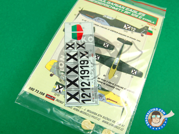 Image 1: Messerschmitt Bf 109 E-3 |  en escala 1/72 fabricado por Kora Models (ref. KORA-Dec72108)