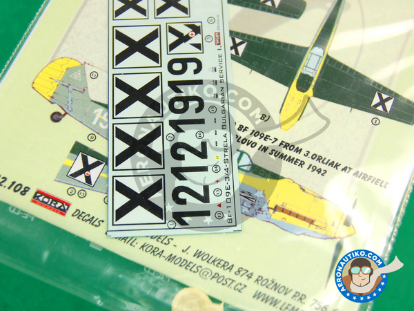 Image 3: Messerschmitt Bf 109 E-3 |  en escala 1/72 fabricado por Kora Models (ref. KORA-Dec72108)