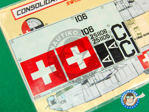 Image 1: Consolidated B-24 Liberator H |  in 1/72 scale manufactured by Kora Models (ref. KORA-Dec72115)