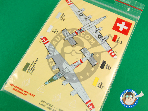 Image 3: Consolidated B-24 Liberator J |  en escala 1/72 fabricado por Kora Models (ref. KORA-Dec72116)