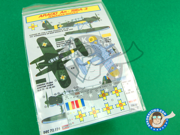 Image 1: Arado Ar 196 A-3 |  in 1/72 scale manufactured by Kora Models (ref. KORA-Dec72126)