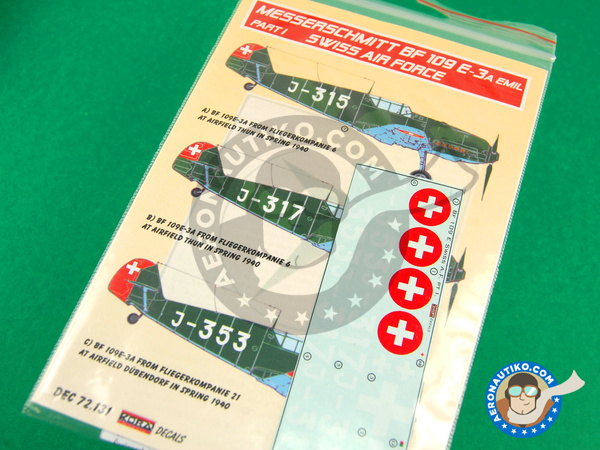 Image 1: Messerschmitt Bf 109 E-3 - Part I |  en escala 1/72 fabricado por Kora Models (ref. KORA-Dec72131)