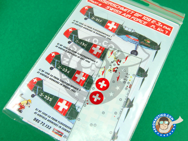 Image 1: Messerschmitt Bf 109 E-3 - Part III |  in 1/72 scale manufactured by Kora Models (ref. KORA-Dec72133)