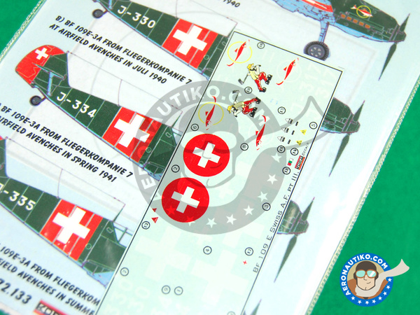 Image 2: Messerschmitt Bf 109 E-3 - Part III |  in 1/72 scale manufactured by Kora Models (ref. KORA-Dec72133)