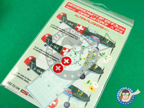 Image 1: Messerschmitt Bf 109 E-3 - Part IV |  in 1/72 scale manufactured by Kora Models (ref. KORA-Dec72134)