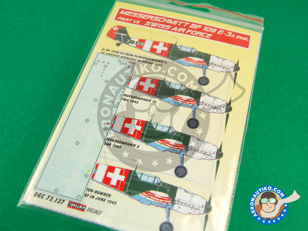 Image 3: Messerschmitt Bf 109 E-3 - Part VII |  in 1/72 scale manufactured by Kora Models (ref. KORA-Dec72137)