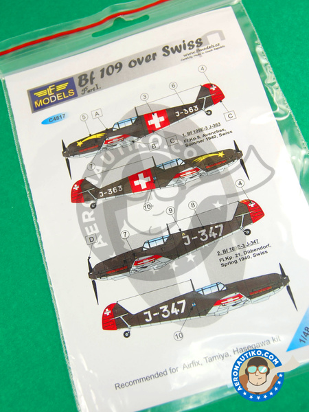 Messerschmitt Bf 109 | Marking / livery in 1/48 scale manufactured by LF Models (ref. LF-C4817) image