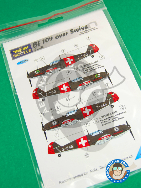 Messerschmitt Bf 109 | Marking / livery in 1/48 scale manufactured by LF Models (ref. LF-C4818) image