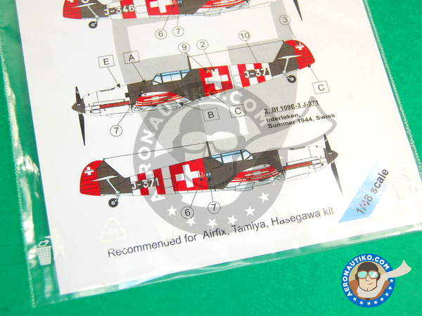 Image 3: Messerschmitt Bf 109 | Decals in 1/48 scale manufactured by LF Models (ref. LF-C4819)