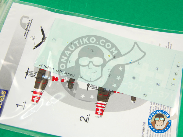 Image 5: Messerschmitt Bf 109 | Decals in 1/48 scale manufactured by LF Models (ref. LF-C4819)