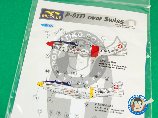 Image 1: North American P-51 Mustang D |  in 1/48 scale manufactured by LF Models (ref. LF-C4820)