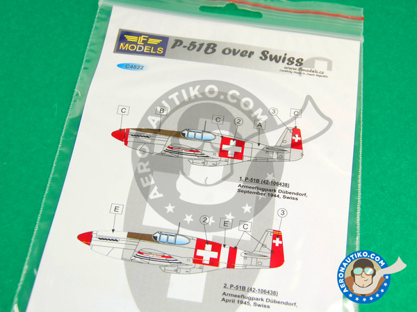 Image 1: North American P-51 Mustang B |  in 1/48 scale manufactured by LF Models (ref. LF-C4822)