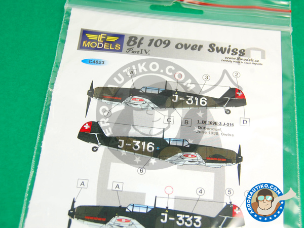 Image 2: Messerschmitt Bf 109 |  in 1/48 scale manufactured by LF Models (ref. LF-C4823)
