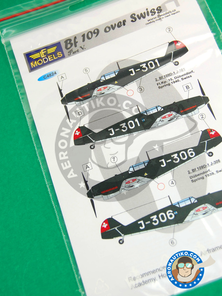 Messerschmitt Bf 109 | Marking / livery in 1/48 scale manufactured by LF Models (ref. LF-C4824) image