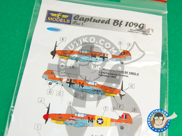Image 1: Messerschmitt Bf 109 |  en escala 1/48 fabricado por LF Models (ref. LF-C4827)