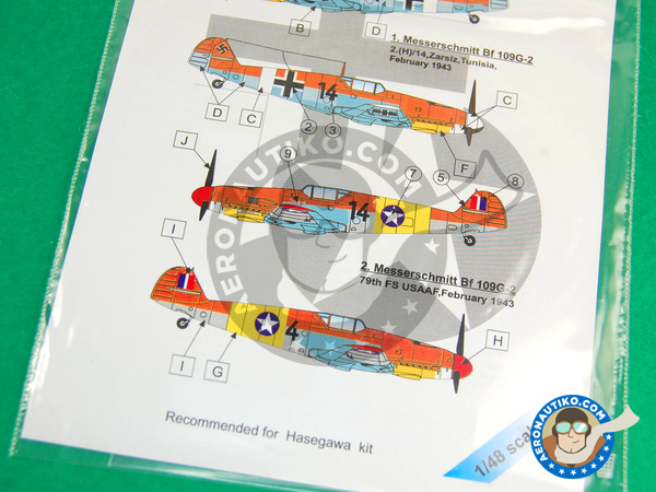 Image 2: Messerschmitt Bf 109 |  en escala 1/48 fabricado por LF Models (ref. LF-C4827)