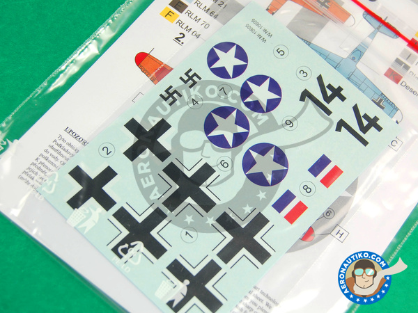 Image 4: Messerschmitt Bf 109 |  en escala 1/48 fabricado por LF Models (ref. LF-C4827)