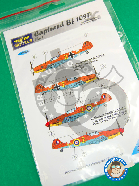 Messerschmitt Bf 109 | Marking / livery in 1/48 scale manufactured by LF Models (ref. LF-C4828) image