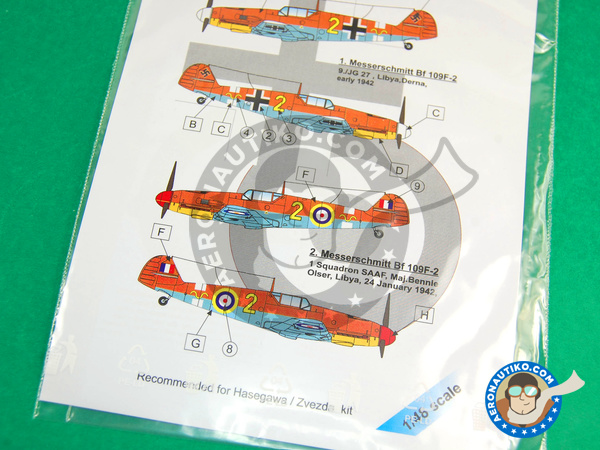 Image 2: Messerschmitt Bf 109 |  en escala 1/48 fabricado por LF Models (ref. LF-C4828)