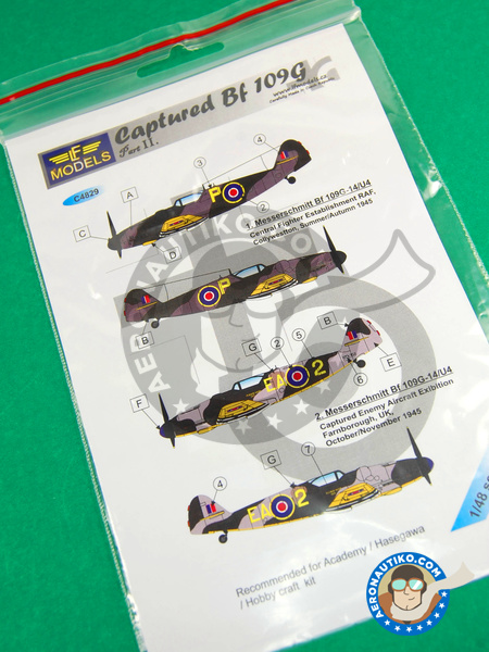 Messerschmitt Bf 109 | Marking / livery in 1/48 scale manufactured by LF Models (ref. LF-C4829) image