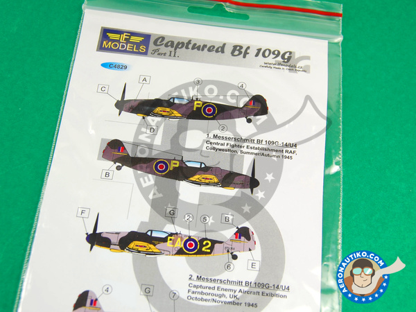 Image 1: Messerschmitt Bf 109 |  in 1/48 scale manufactured by LF Models (ref. LF-C4829)