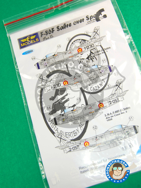 North American F-86 Sabre F | Decals in 1/48 scale manufactured by LF Models (ref. LF-C4848) image