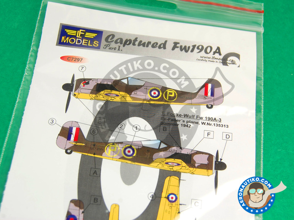 Image 2: Focke-Wulf Fw 190 Würger A |  in 1/72 scale manufactured by LF Models (ref. LF-C7297)