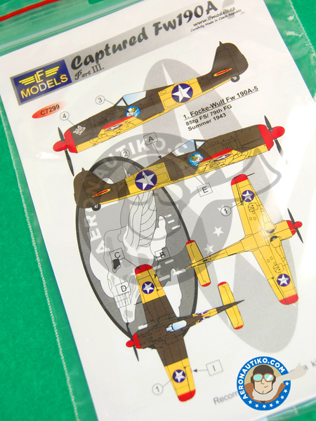 Focke-Wulf Fw 190 Würger A | Marking / livery in 1/72 scale manufactured by LF Models (ref. LF-C7299) image