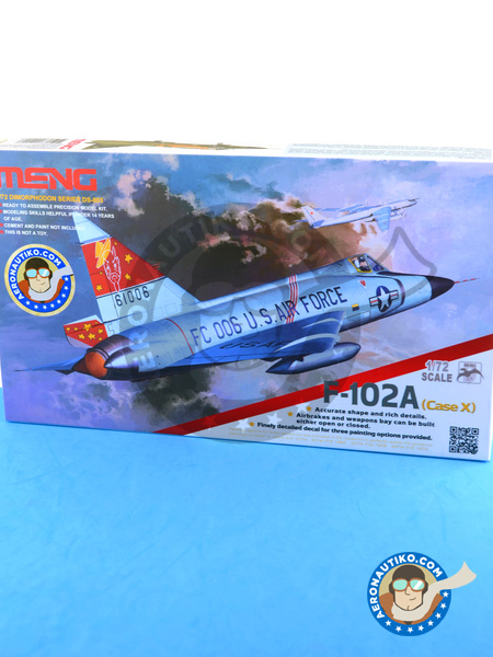 Convair F-102 Delta Dagger A | Airplane kit in 1/72 scale manufactured by Meng Model (ref. DS-003) image