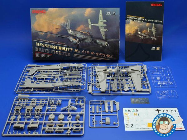 Image 5: Messerschmitt Me 410 B-2/U2/R4 | Airplane kit in 1/48 scale manufactured by Meng Model (ref. LS-004)