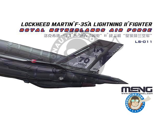 Image 1: Lockheed Martin F-35A Lightning II | Airplane kit in 1/48 scale manufactured by Meng Model (ref. LS-011)