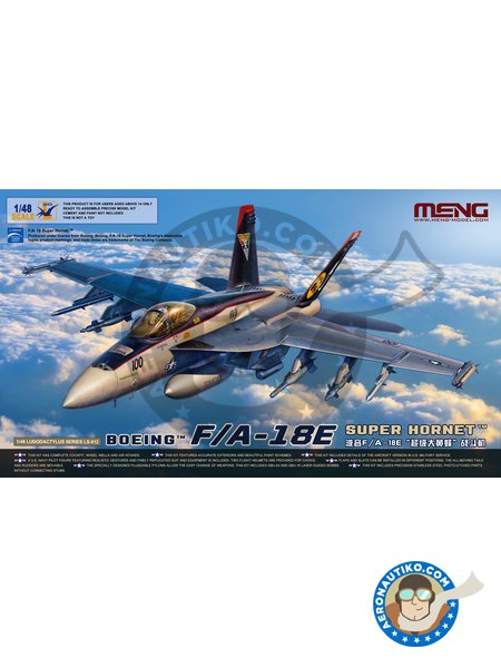 Boeing F/A-18E Super Hornet | Model kit in 1/48 scale manufactured by Meng Model (ref. LS-012) image