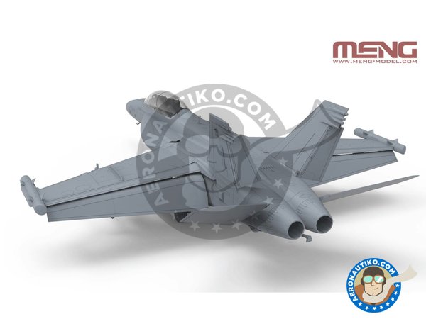 Image 4: Boeing EA-18G "Growler" EAA | Airplane kit in 1/48 scale manufactured by Meng Model (ref. LS-014)