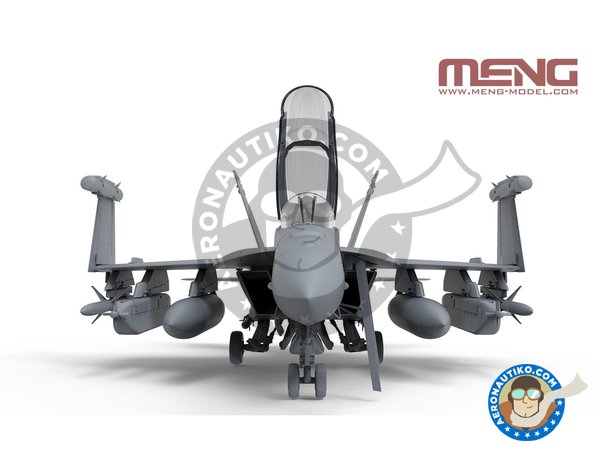 Image 5: Boeing EA-18G "Growler" EAA | Airplane kit in 1/48 scale manufactured by Meng Model (ref. LS-014)