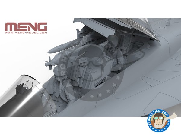 Image 6: Boeing EA-18G "Growler" EAA | Airplane kit in 1/48 scale manufactured by Meng Model (ref. LS-014)