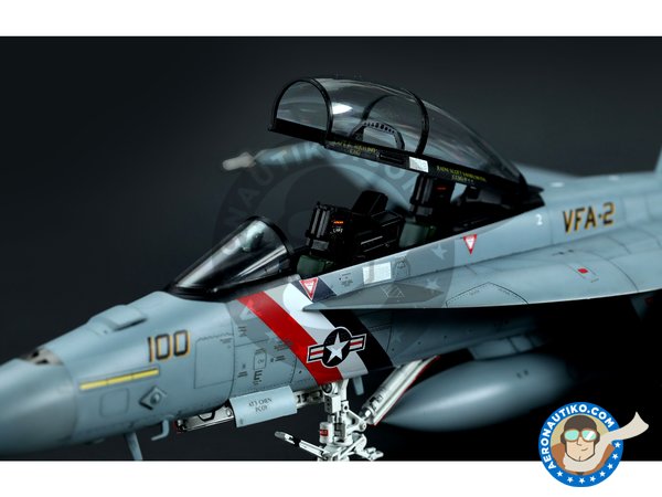 Image 2: Boeing F/A-18F Super Hornet "Bounty Hunters" | Model kit in 1/48 scale manufactured by Meng Model (ref. LS-016)