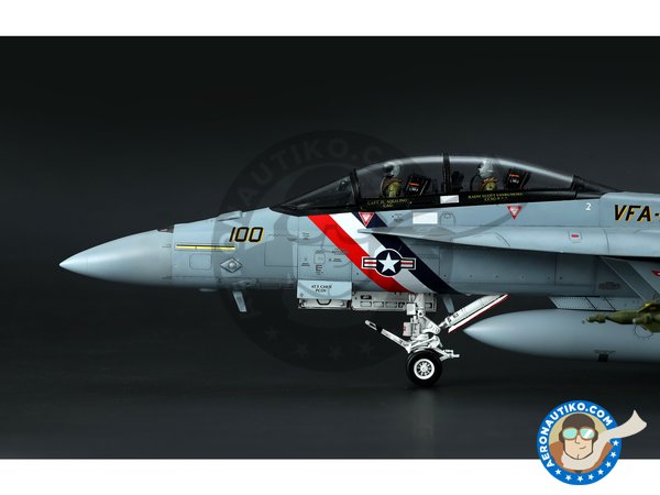 Image 4: Boeing F/A-18F Super Hornet "Bounty Hunters" | Model kit in 1/48 scale manufactured by Meng Model (ref. LS-016)