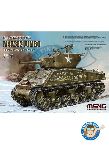 M4A3E2 Jumbo | Tank kit in 1/35 scale manufactured by Meng Model (ref. TS-045) image