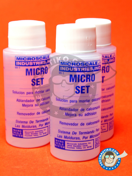 Microset decal liquid - Blue bottle | Decal products manufactured by Microscale (ref. MI-1) image