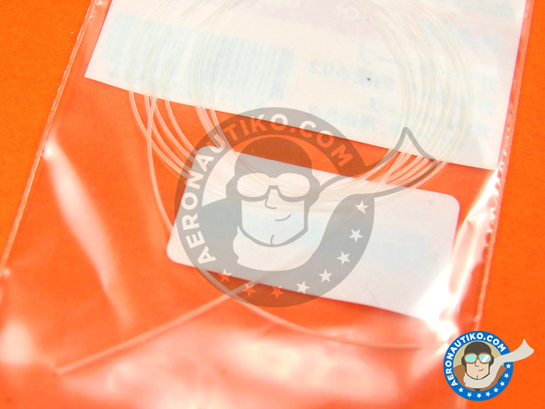 Image 2: Tubo transparente de 0.4 mm (exterior) x 0.2 mm (interior) x 50 cm (longitud) | Tubo fabricado por Model Factory Hiro (ref. MFH-P957)