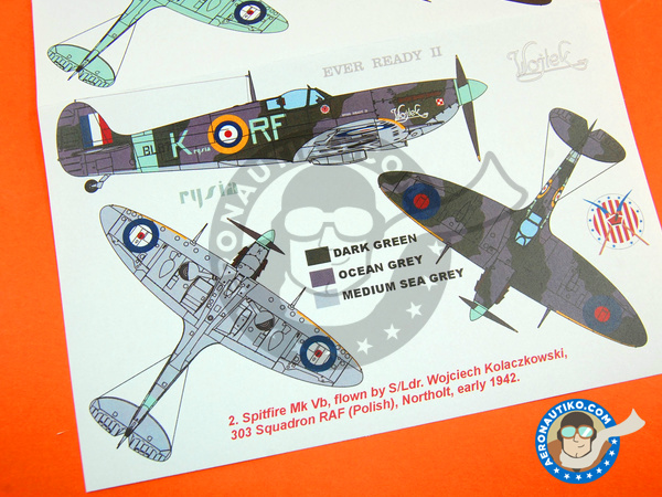 Image 6: Supermarine Spitfire Mk. Vb | Masks in 1/32 scale manufactured by Montex Mask (ref. K32224)