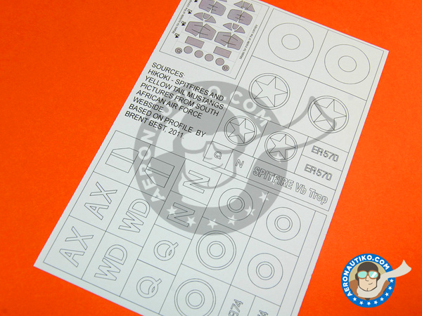 Image 2: Supermarine Spitfire Mk. Vb | Masks in 1/32 scale manufactured by Montex Mask (ref. K32226)