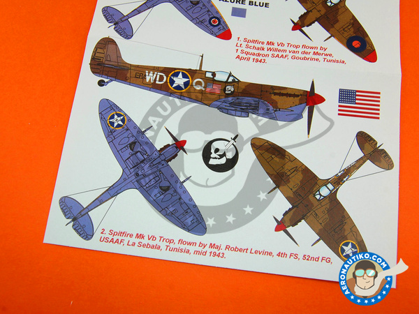 Image 6: Supermarine Spitfire Mk. Vb | Masks in 1/32 scale manufactured by Montex Mask (ref. K32226)