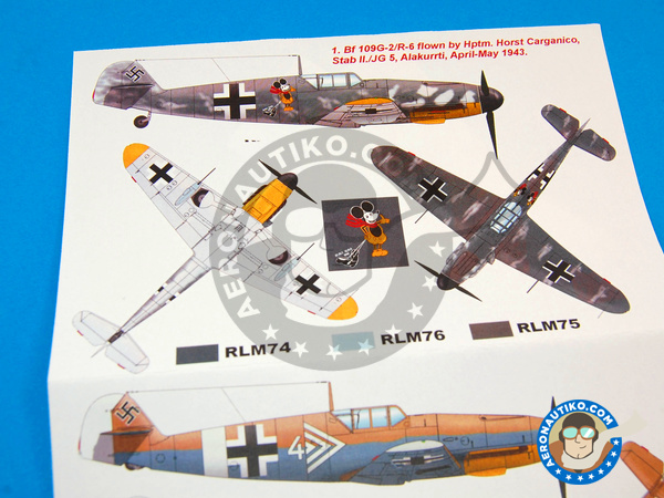 Image 5: Messerschmitt Bf 109 G-2 | Masks in 1/32 scale manufactured by Montex Mask (ref. K32231)
