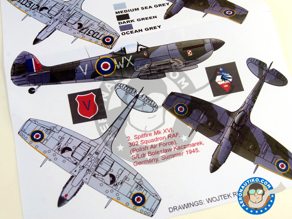 Image 4: Supermarine Spitfire Mk. XVI | Masks in 1/32 scale manufactured by Montex Mask (ref. K32250)