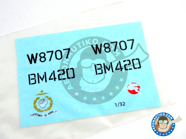 Image 5: Supermarine Spitfire Mk. Vb | Masks in 1/32 scale manufactured by Montex Mask (ref. K32252)